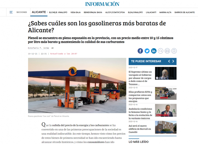 Noticia en lainformacion.es